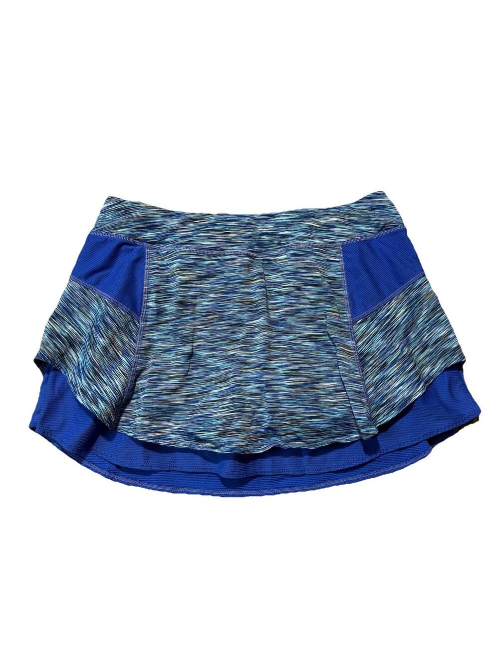 Athleta Skort Skirt Women’s Small Blue Print Tennis Pickleball Lined Running